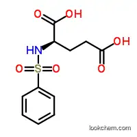 Molecular Structure of 20531-37-7 ((R)-(-)-N-(Phenylsulphonyl)glutamic acid)